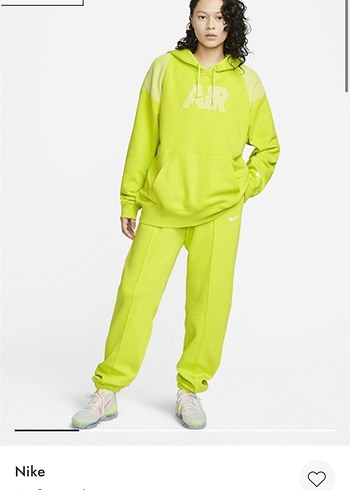 Nike Sarı Rahat Kesim Kadın Eşofman Altı