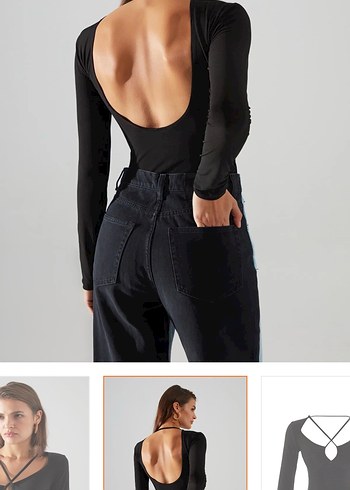 V Yaka Siyah Body - Görsel 3