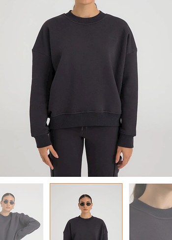 s Beden Sheismono Gri Oversize Sweatshirt