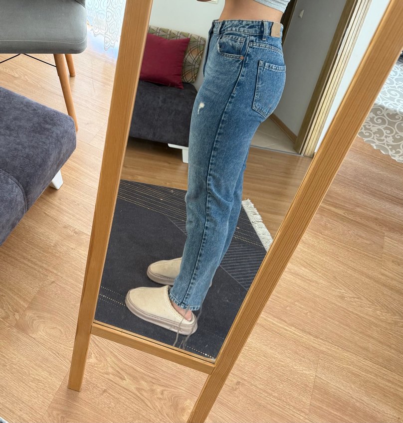 Bershka Mom Jean - Görsel 2