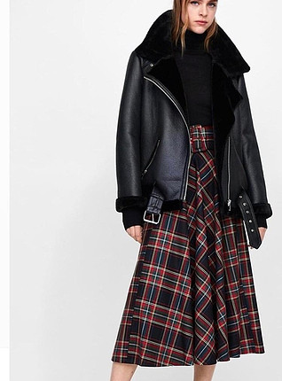 ZARA MODEL BİKER KABAN