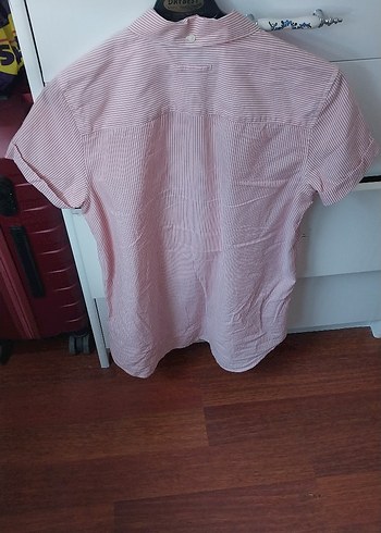 Gap Pembe Pamuklu Kısa Kollu Gömlek