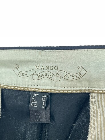 38 Beden siyah Renk Mango Kumaş Pantolon %70 İndirimli.