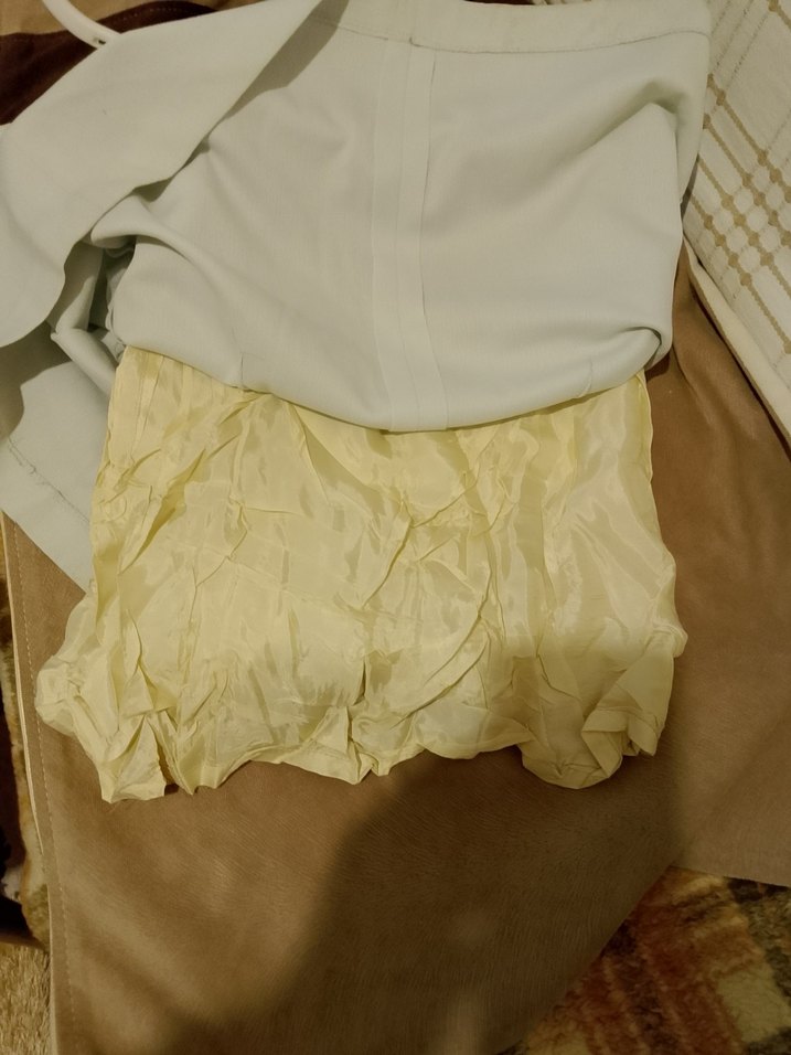 Düğmeli Beyaz Midi Kadın Etek - Görsel 4