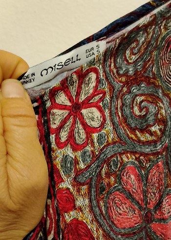 Bohem Çok Renkli Uzun Askılı Elbise - Görsel 4