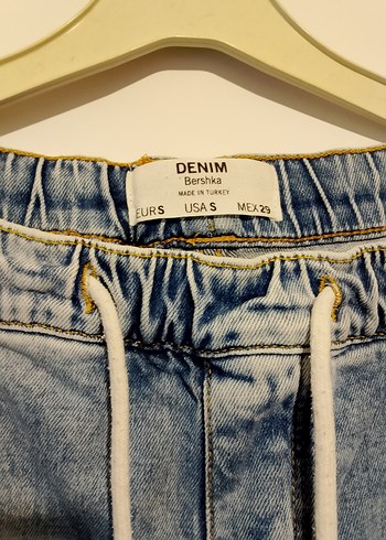 Kadın Gri Bol Kesim Midi Kot Pantolon - Görsel 7