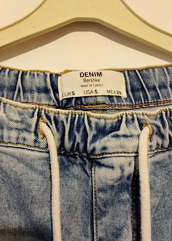 Kadın Gri Bol Kesim Midi Kot Pantolon - Görsel 6