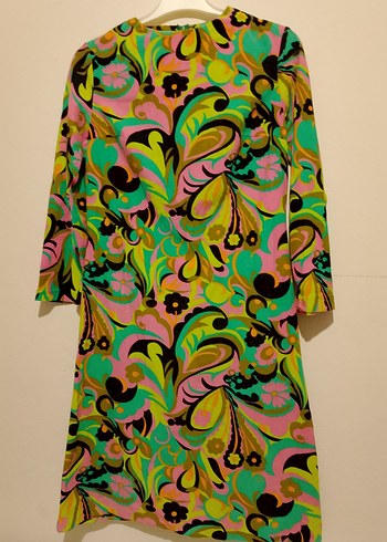 Renkli Desenli Uzun Hamile Tuniği - Görsel 2