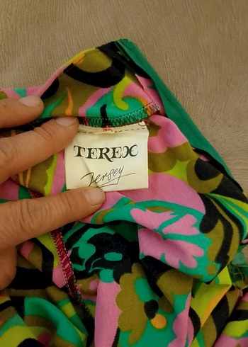 Renkli Desenli Uzun Hamile Tuniği - Görsel 3