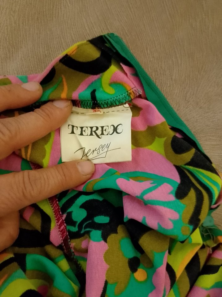 Renkli Desenli Uzun Hamile Tuniği - Görsel 3