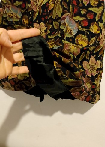 Çiçek Desenli Düğmeli Midi Hamile Eteği - Görsel 4