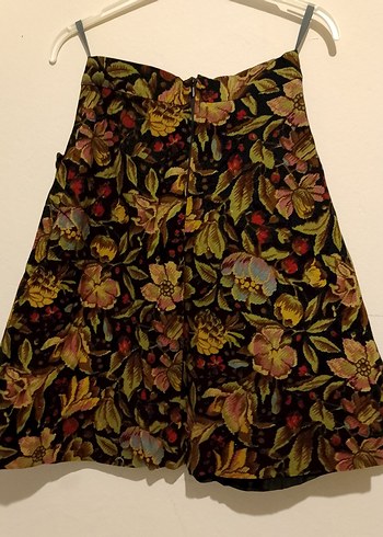 Çiçek Desenli Düğmeli Midi Hamile Eteği - Görsel 3