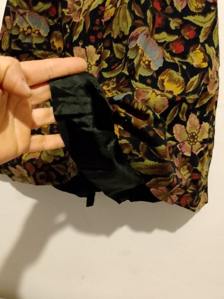 Çiçek Desenli Düğmeli Midi Hamile Eteği - Görsel 4