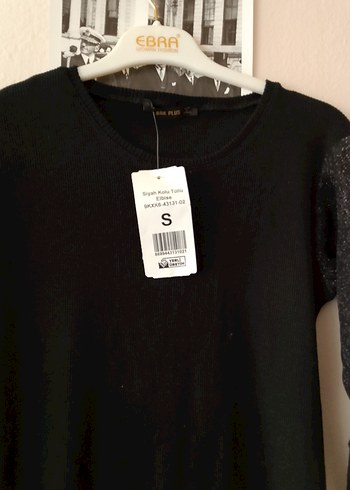 Siyah Uzun Kollu Midi Keten Elbise - Görsel 8