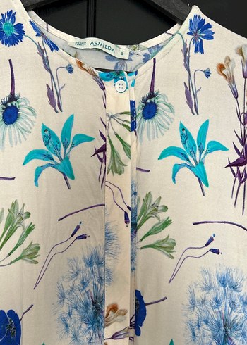 Çiçek Desenli Uzun Bohem Elbise - Görsel 5