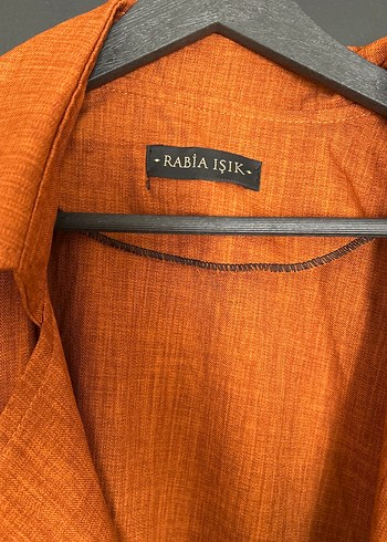 Kadın Kahverengi Uzun Keten Trençkot - Görsel 2