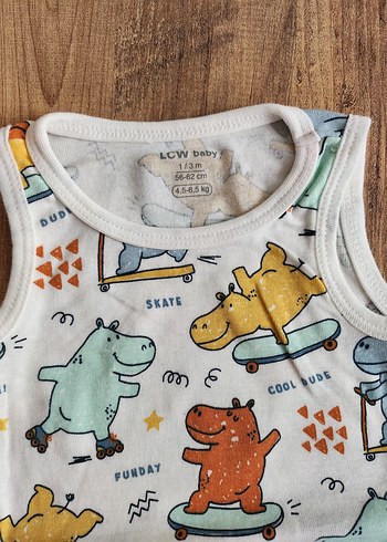 Renkli Desenli Çocuk Body ve Pantolon Seti - Görsel 2