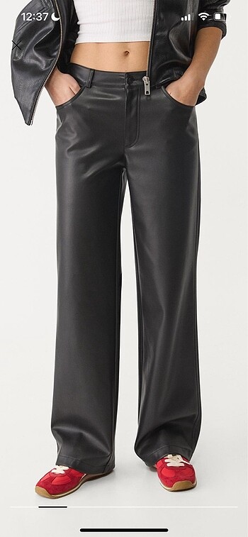 Stradivarius Stradivarius deri wide leg pantolon