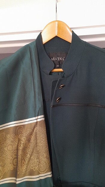 Alvina manto eşarp takım - Görsel 4