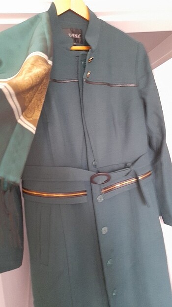 Alvina manto eşarp takım - Görsel 5