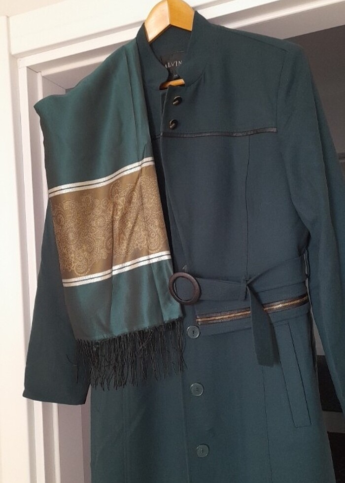 Alvina manto eşarp takım - Görsel 3