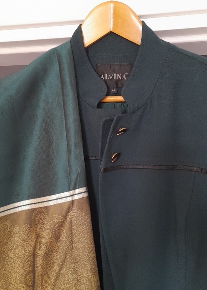 Alvina manto eşarp takım - Görsel 4