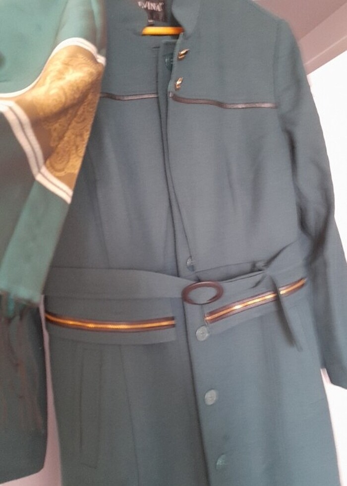 Alvina manto eşarp takım - Görsel 5