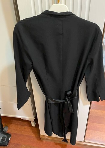 Koton Siyah ince uzun blazer