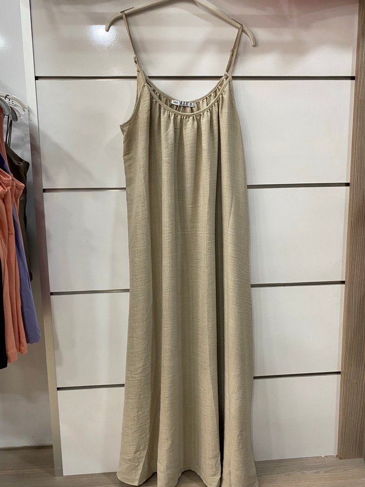 Keten bol elbise standart - Görsel 2