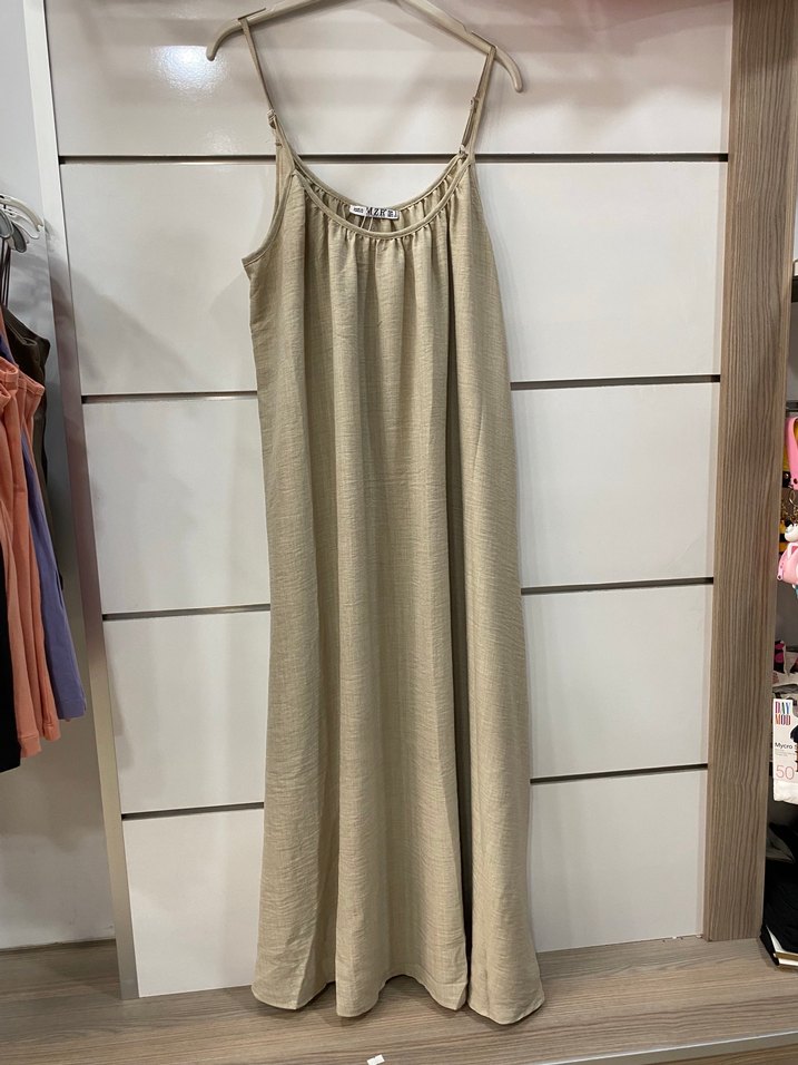 Keten bol elbise standart - Görsel 3