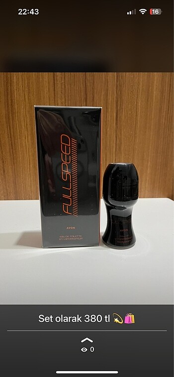 Avon Fullspeed erkek parfüm rollon