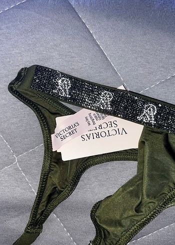 Parlak Yeşil  saten Kadın Tanga - Görsel 5