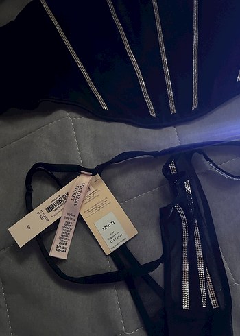 Siyah Gotik Midi Sütyen ve Külot Takımı - Görsel 2