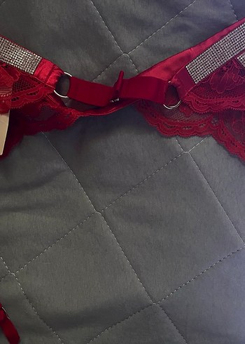 Kırmızı taşlı jartiyer - Görsel 4