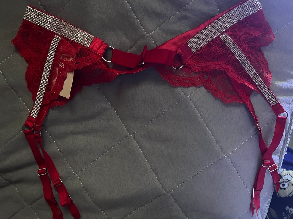 Kırmızı taşlı jartiyer - Görsel 4