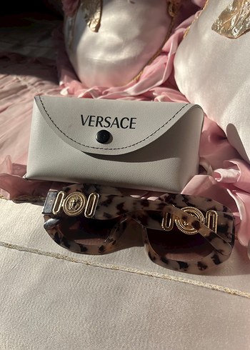 Beden Versace Gri Beyaz Süet Kadın Clutch