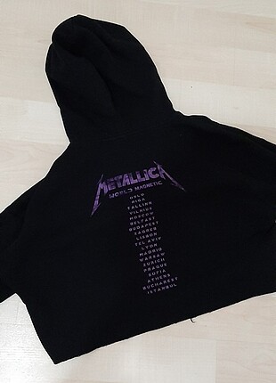 Crop metallica sweat