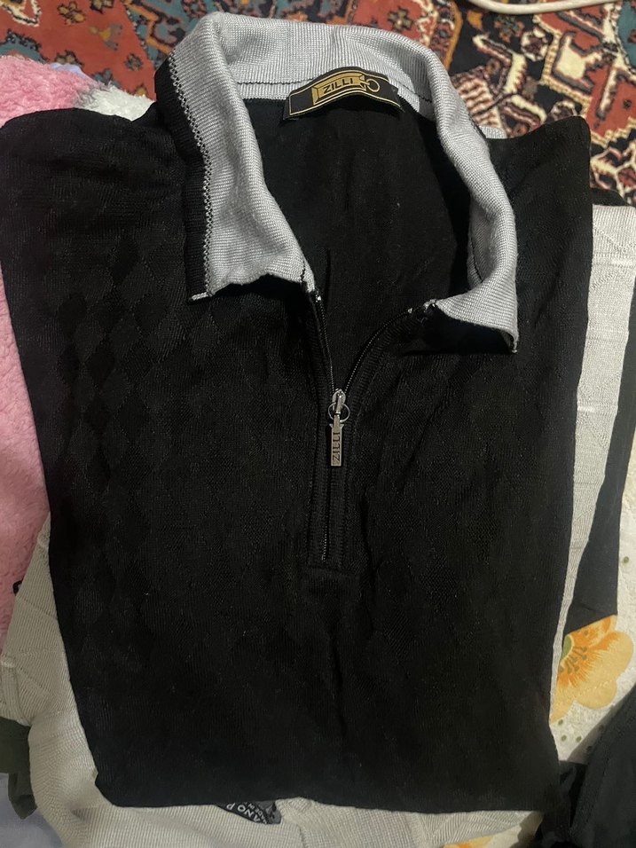 Erkek Siyah Polo Yaka Fitted Tişört - Görsel 4