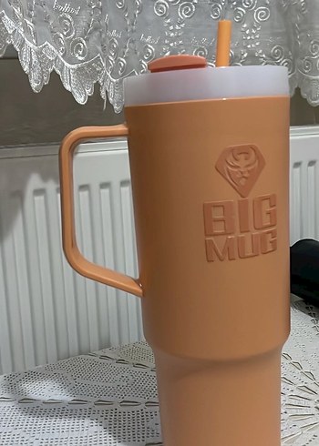 Bej Renkli Büyük Kulplu Bardak - Görsel 2