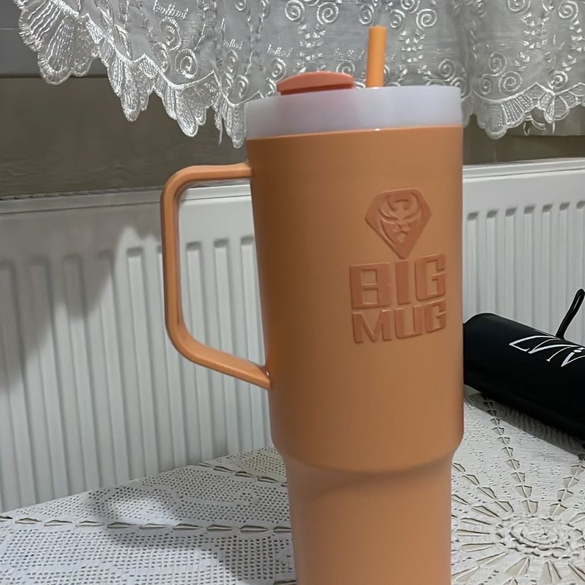 Bej Renkli Büyük Kulplu Bardak - Görsel 2