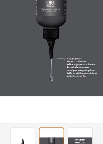 Thalia Codes Erkek Saç Serumu - Dökülme ve Kepek Karşıtı - Görsel 3