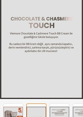 Viemore Chocolate & Chasmere Touch BB Krem SPF50+ 30ml - Görsel 2
