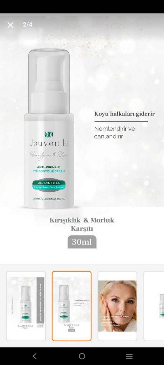 Nemlendirici göz çevresi bakım kremi - Görsel 2