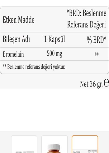Vita Simple Bromelain Takviye Edici Kapsül - Görsel 2
