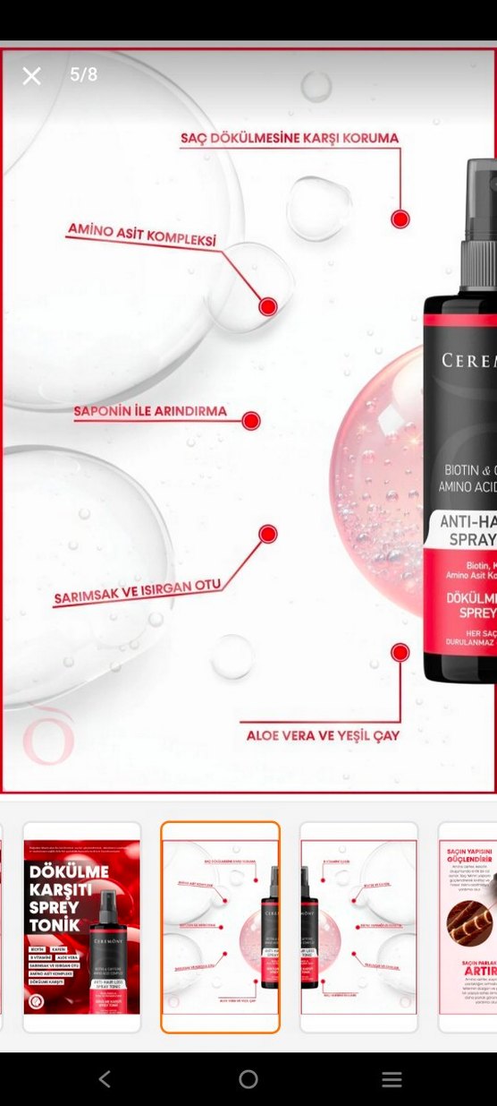 Ceremony Dökülme Karşıtı Sprey Tonik - Görsel 2