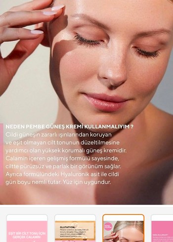 CEEL Ton Eşitleyici Pembe Güneş Kremi SPF50 50ml - Görsel 6