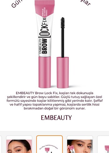 Pembe Kaş Maskarası 24 Saat Kalıcı - Görsel 4