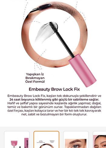 Pembe Kaş Maskarası 24 Saat Kalıcı - Görsel 2
