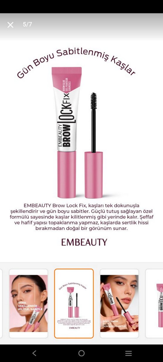 Pembe Kaş Maskarası 24 Saat Kalıcı - Görsel 4