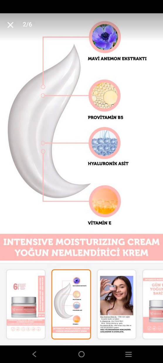 MODESREINE Yoğun Nemlendirici Krem 50ml - Görsel 3